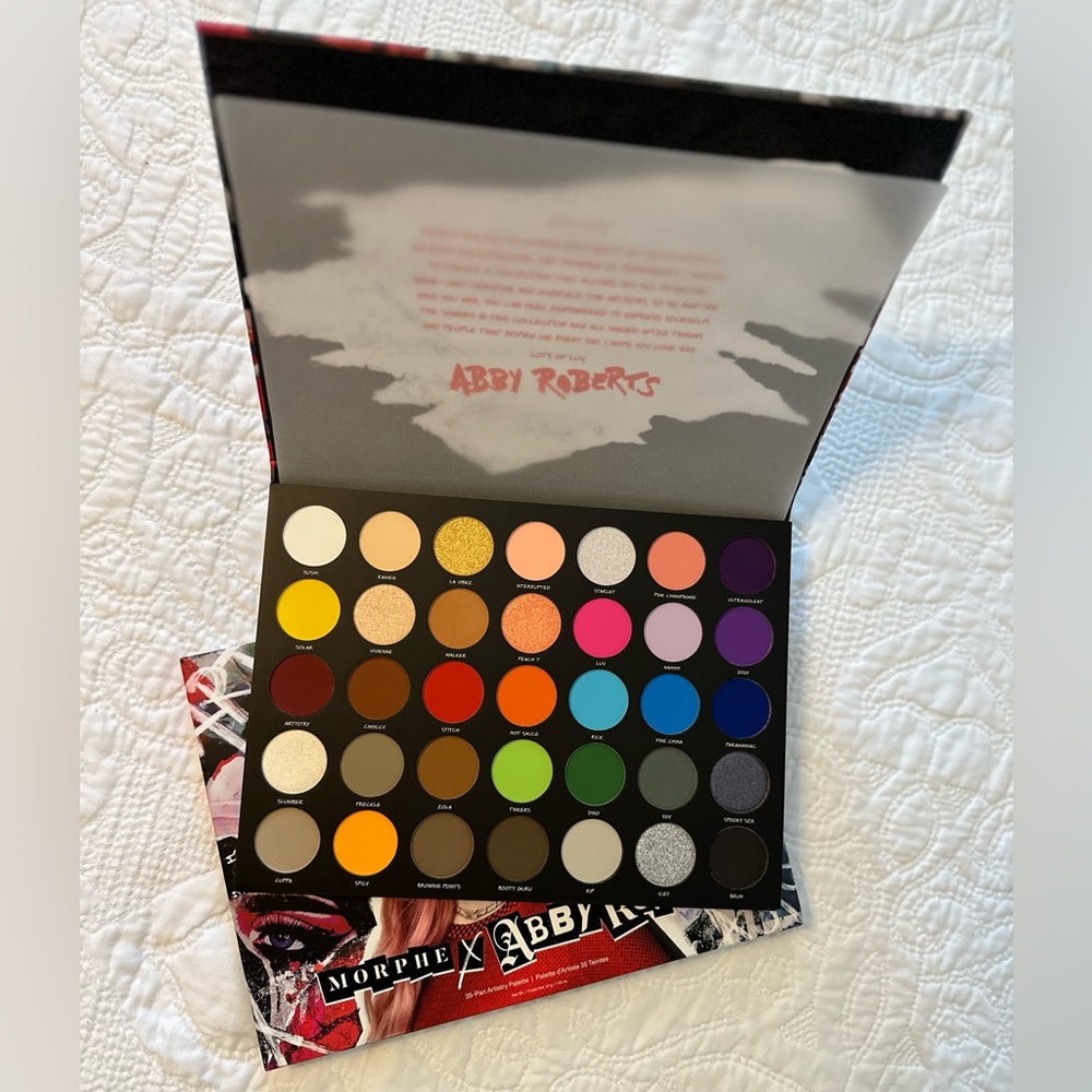 NIB Morphe X Abby Roberts The Artcasts Palette NEW Colorful Quality Pigment GLAM - Picture 6 of 6